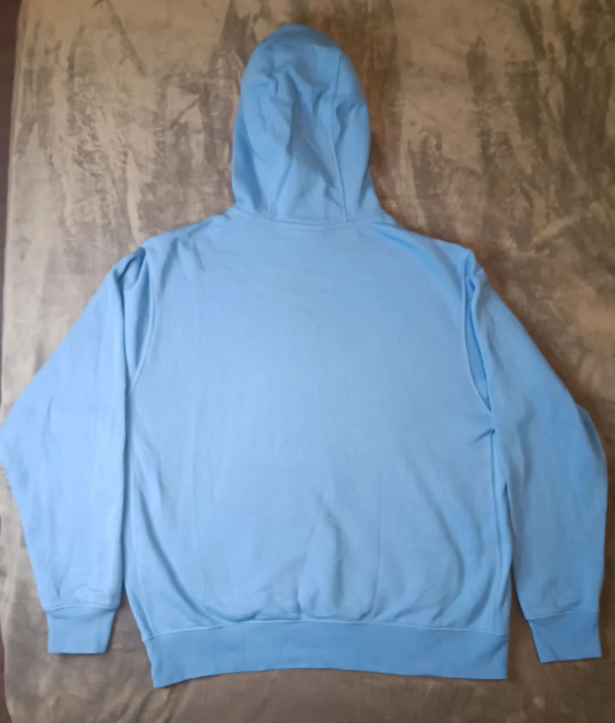 Nike pullover hoodie size L in very good condition light blue color – photo 4